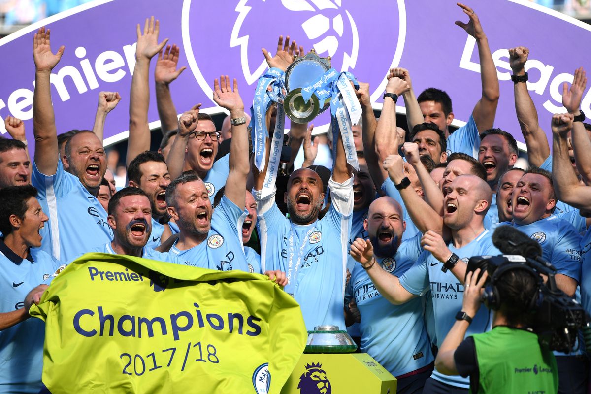 Manchester City versus Huddersfield Town Premier League match action