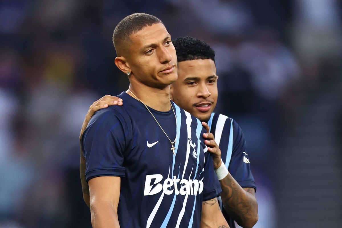 Richarlison playing for Tottenham Hotspur during a Carabao Cup match