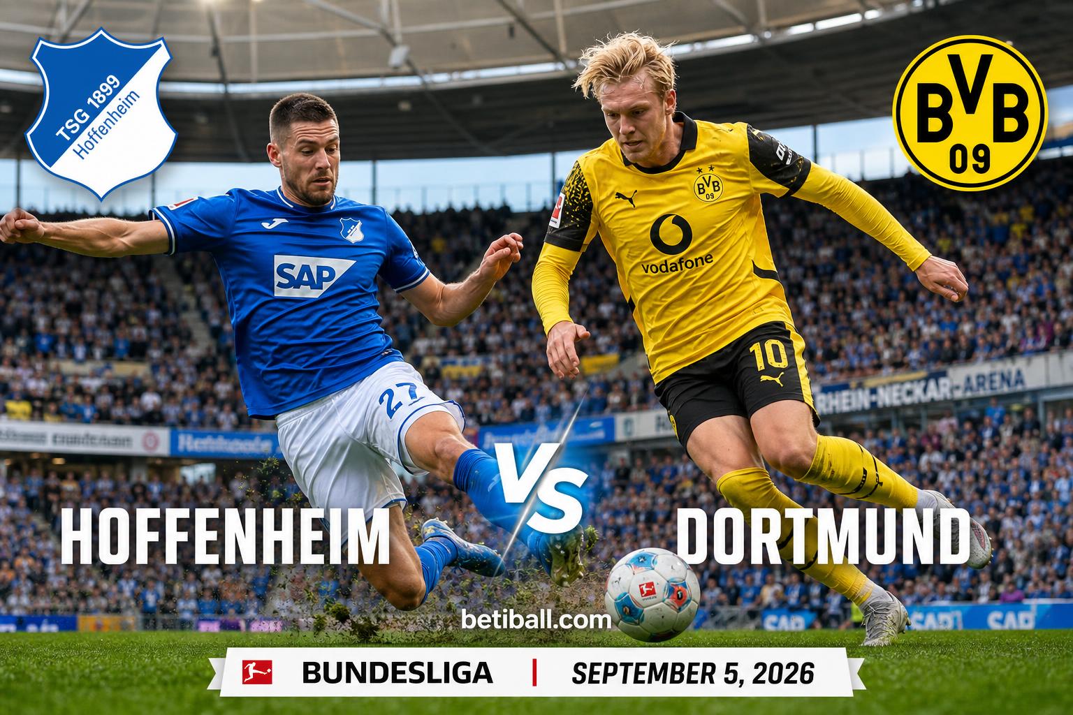 Tsg Hoffenheim vs Borussia Dortmund: Preview, Lineups & Prediction