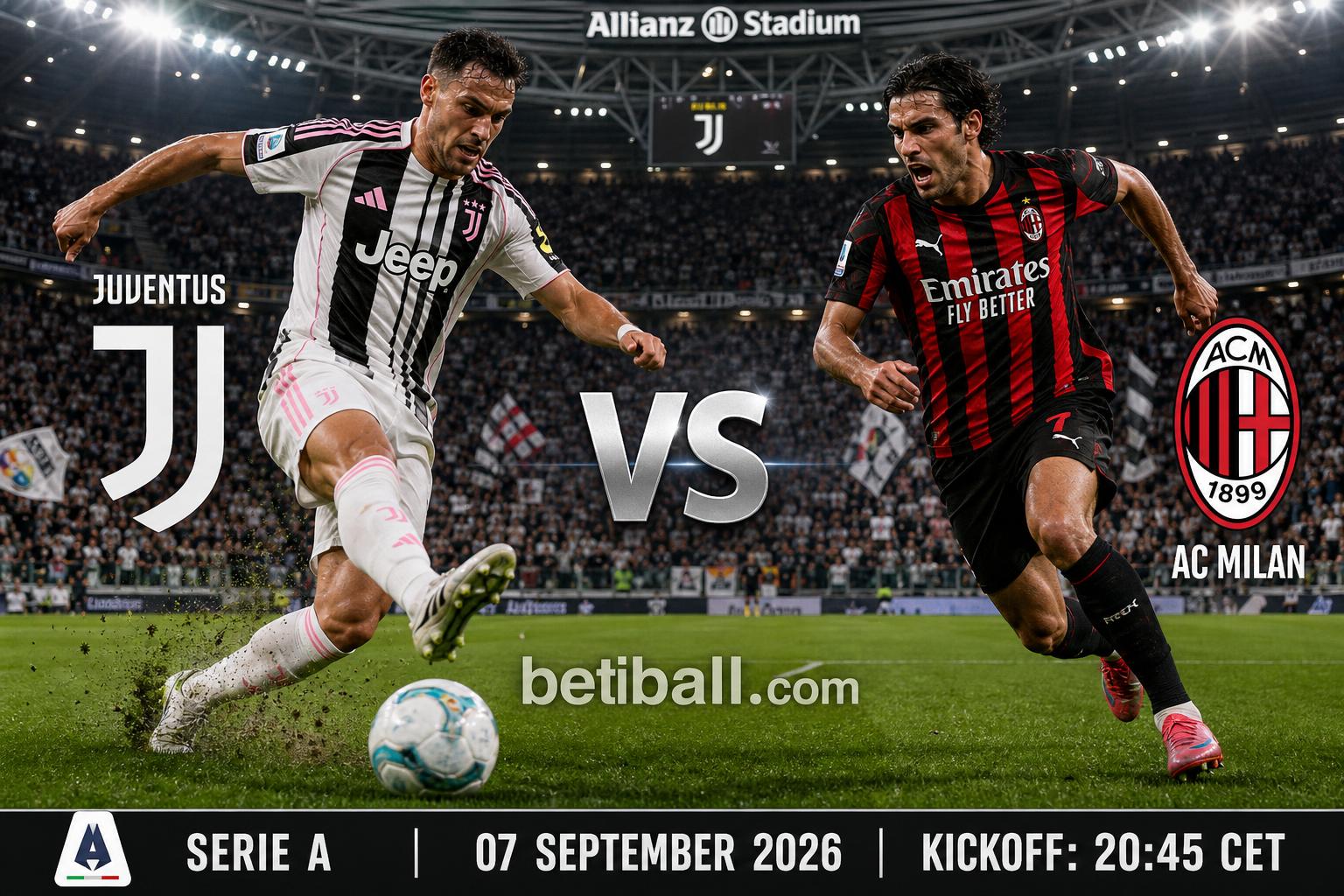 Juventus vs Ac Milan Prediction: Match Preview & Team News
