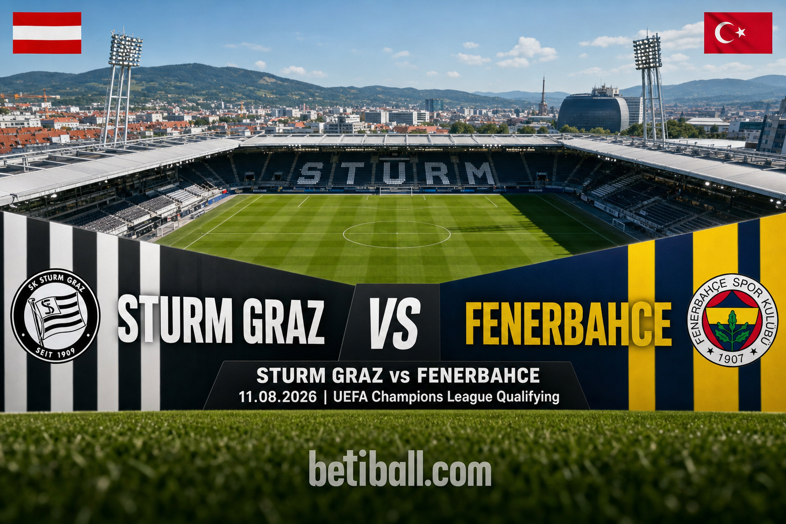 Sturm Graz vs Fenerbahce Preview: Second Leg Prediction & Team News
