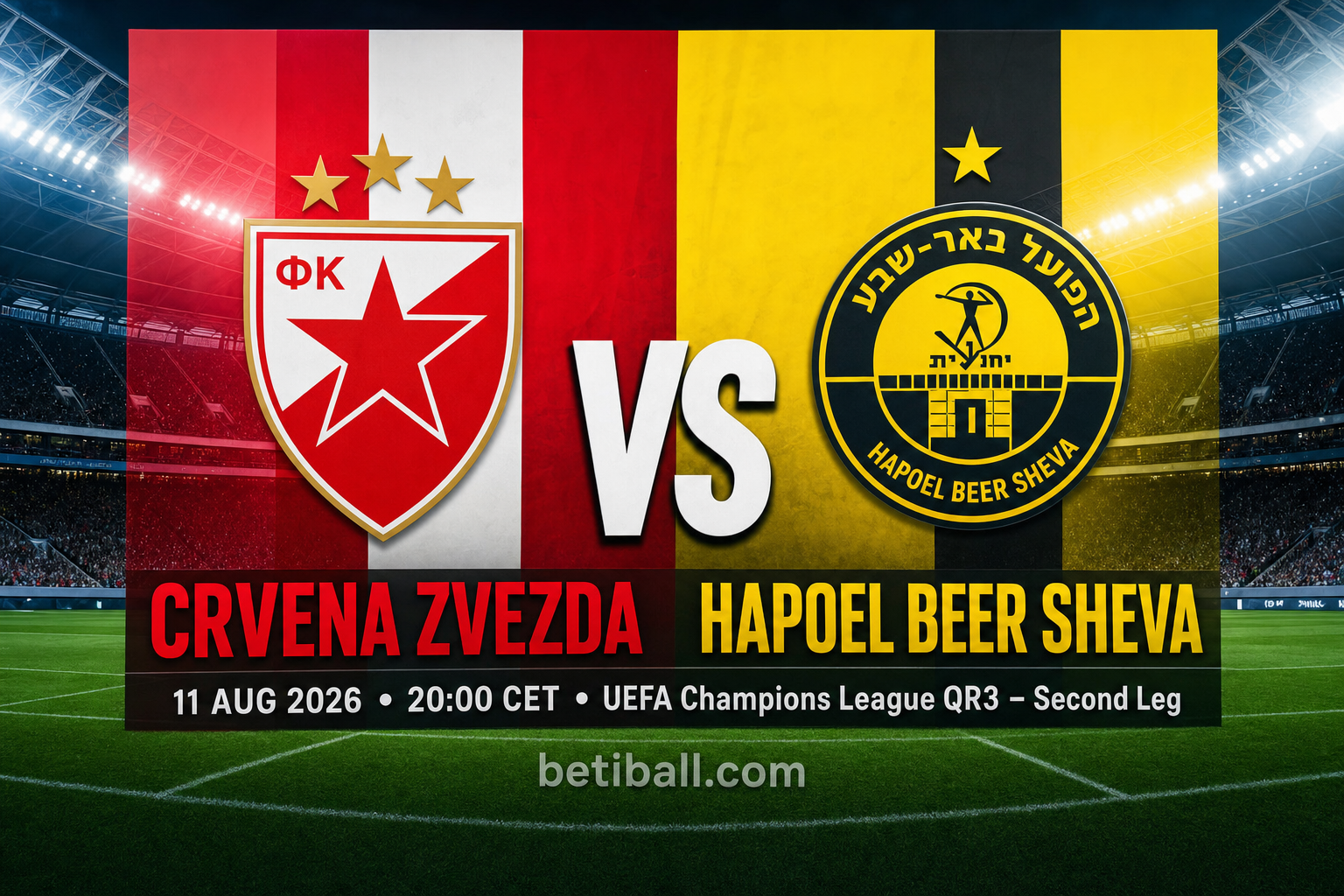 Crvena Zvezda vs Hapoel Beer Sheva Preview: Second Leg Prediction & Team News