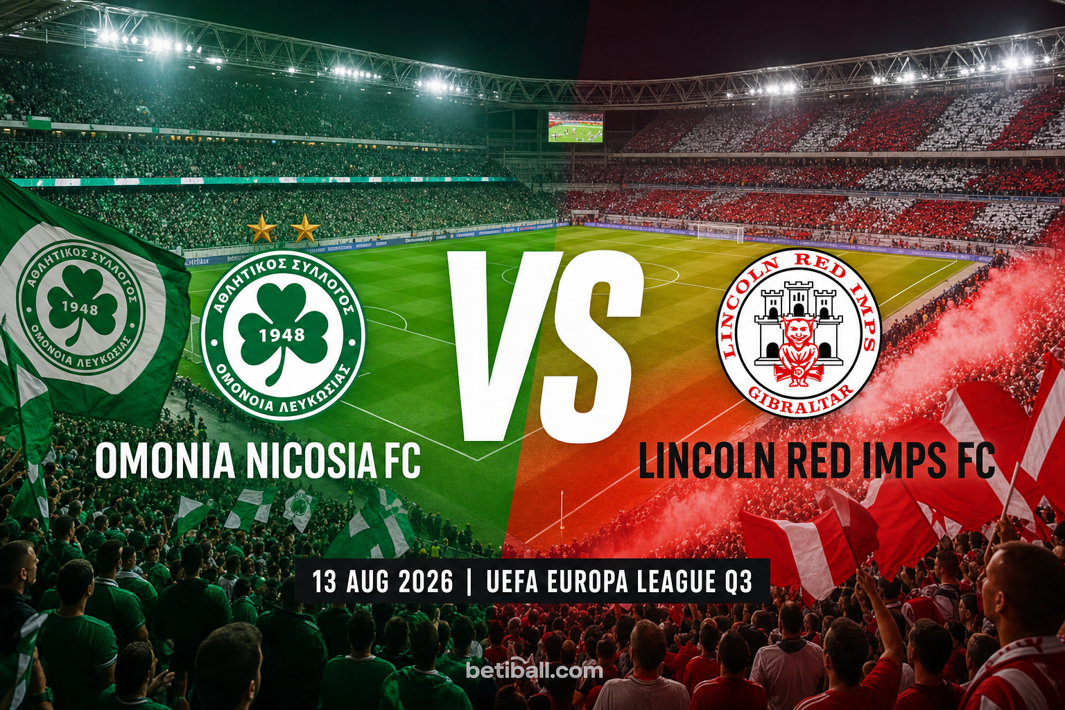 Omonia Nicosia Fc vs Lincoln Red Imps Fc Preview: Prediction, Team News & Lineups