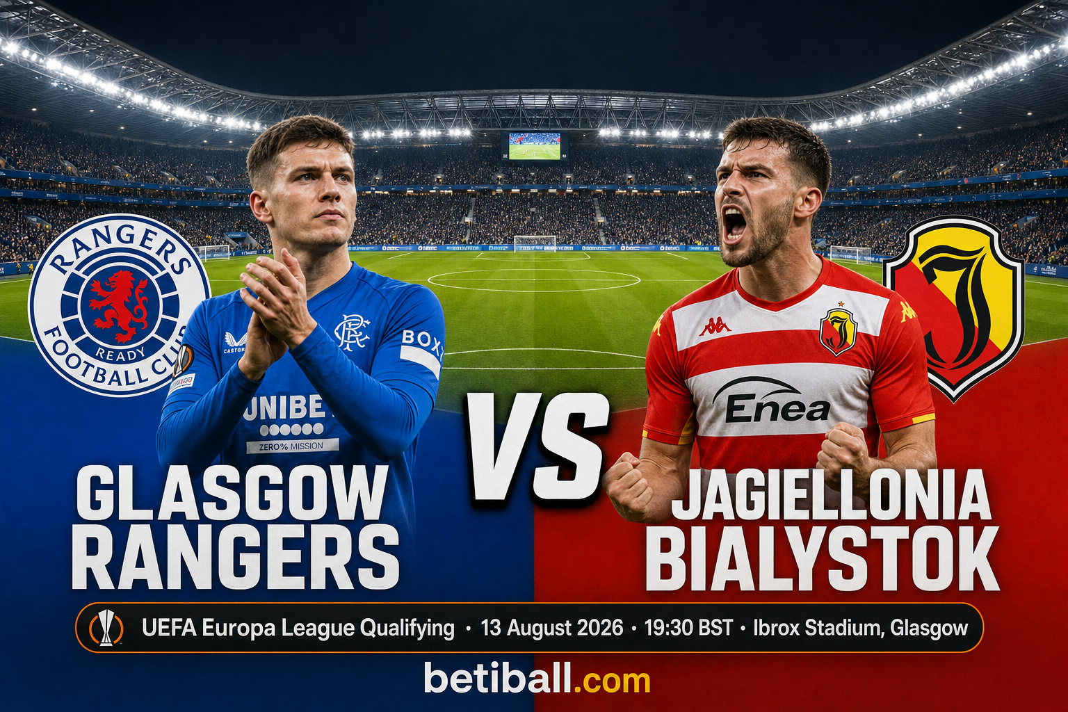 Glasgow Rangers vs Jagiellonia Bialystok Preview: Prediction, Team News & Lineups