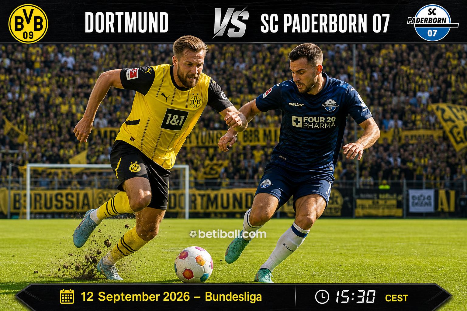 Borussia Dortmund vs Sc Paderborn 07 Prediction: Match Preview & Team News