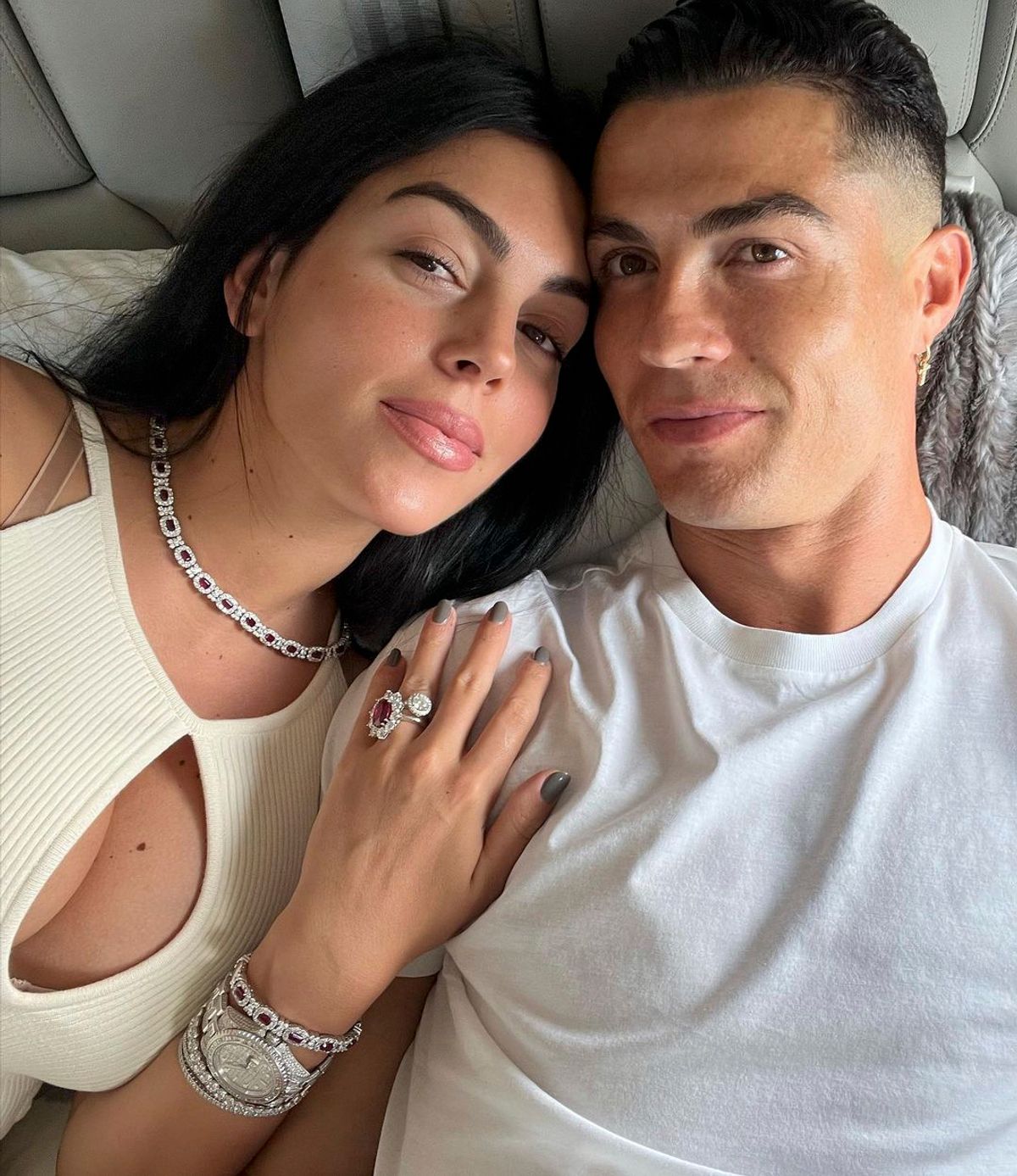 Ronaldo and Georgina Rodriguez together during their early years as a couple