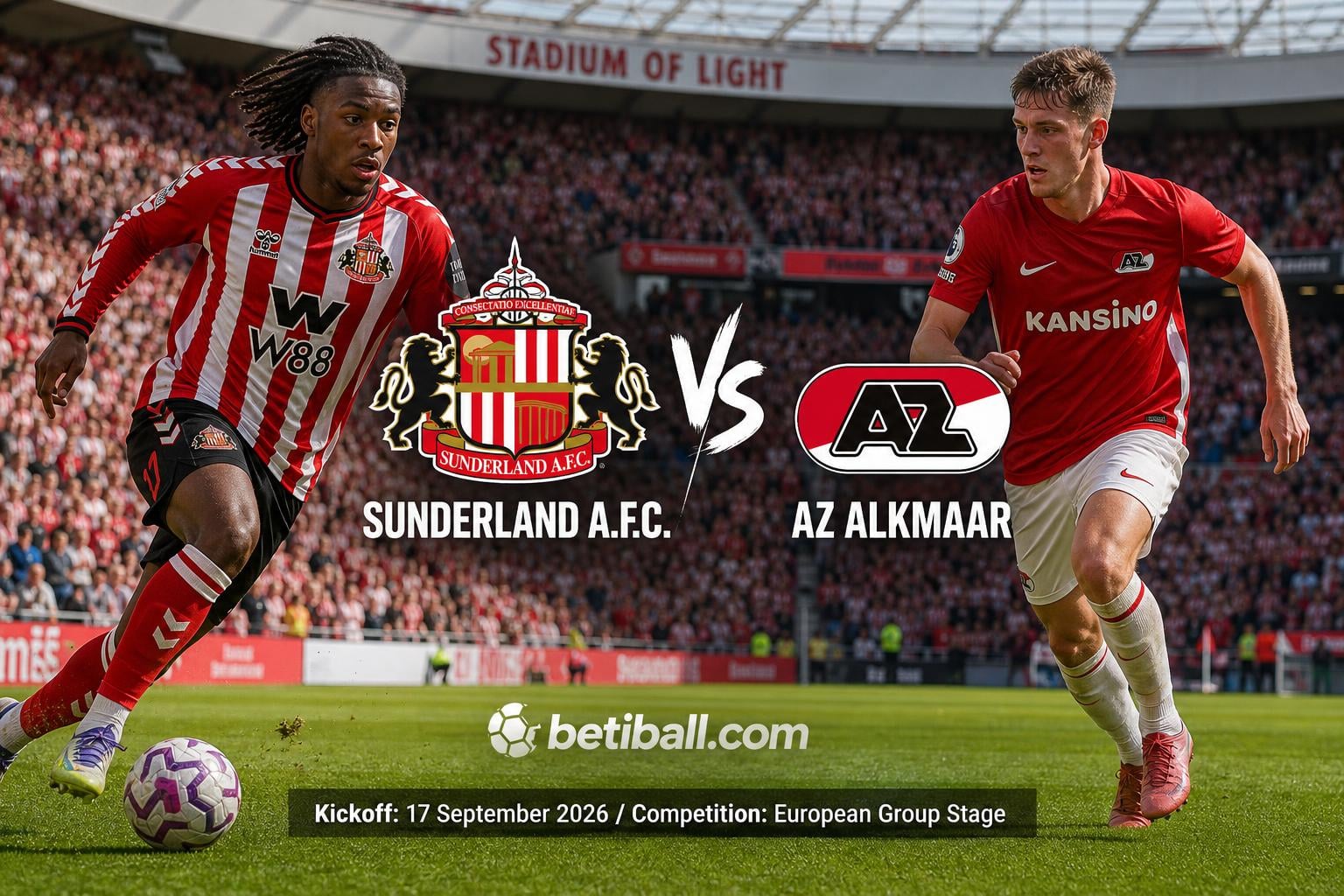Sunderland Afc vs Az Alkmaar Prediction: Match Preview & Team News