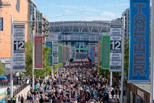 Wembley Stadium exterior ahead of a major event