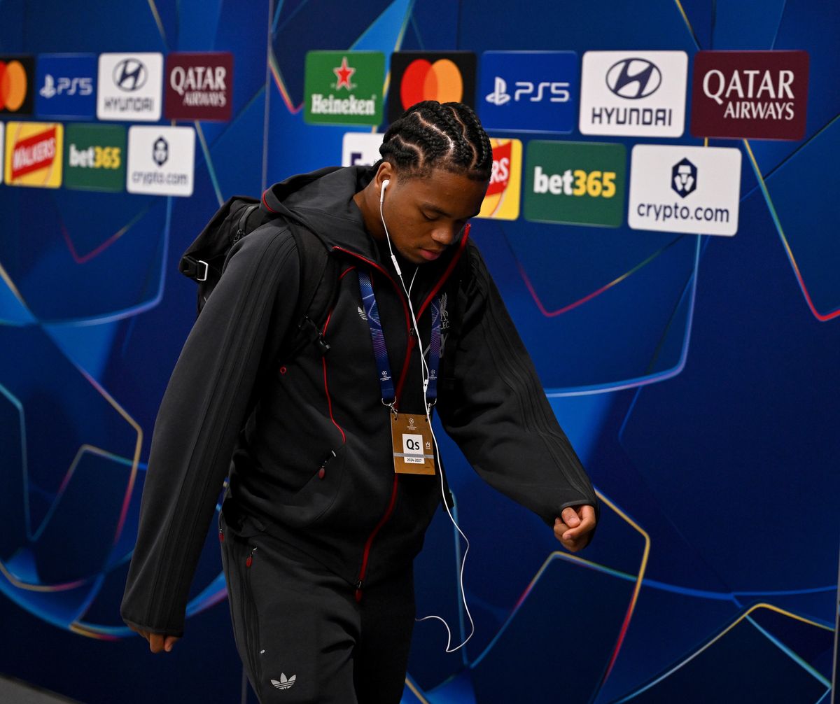 Rio Ngumoha playing during a match for Liverpool