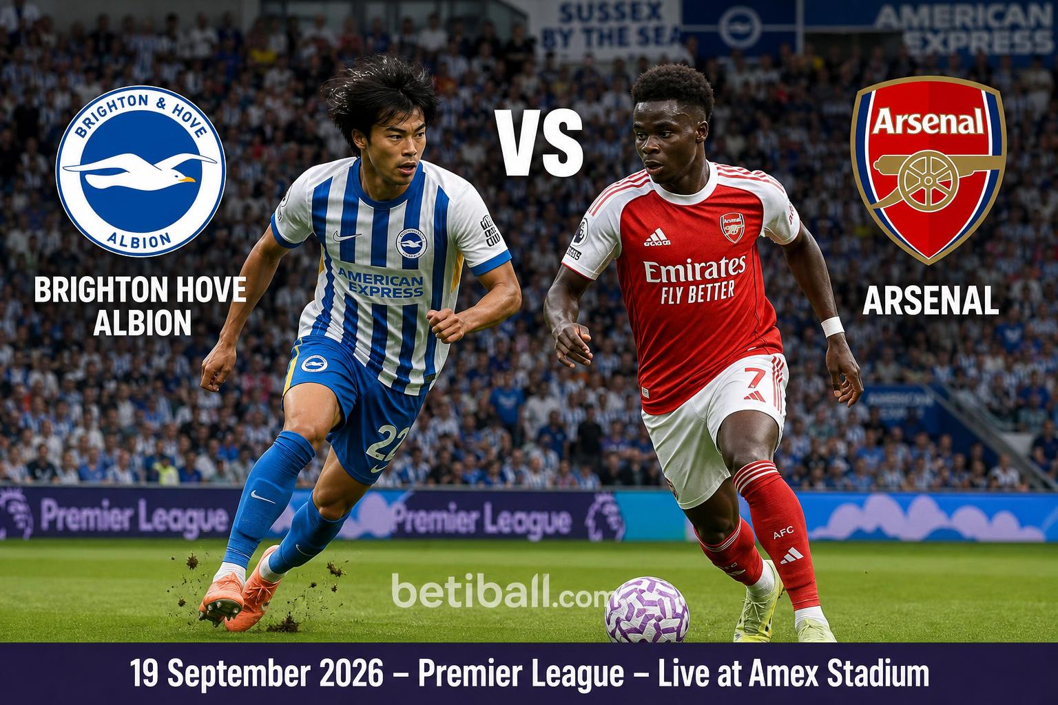 Brighton Hove Albion vs Arsenal: Form, Lineups & Score Prediction