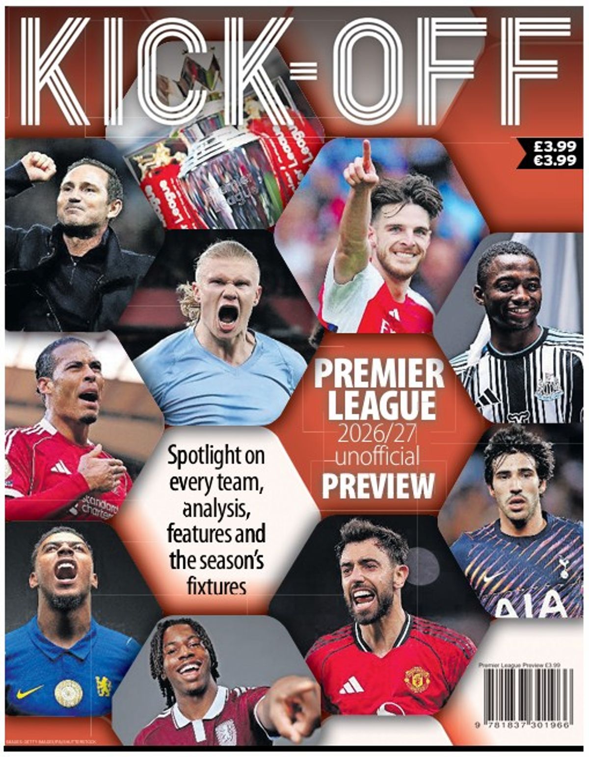 Premier League football match in action