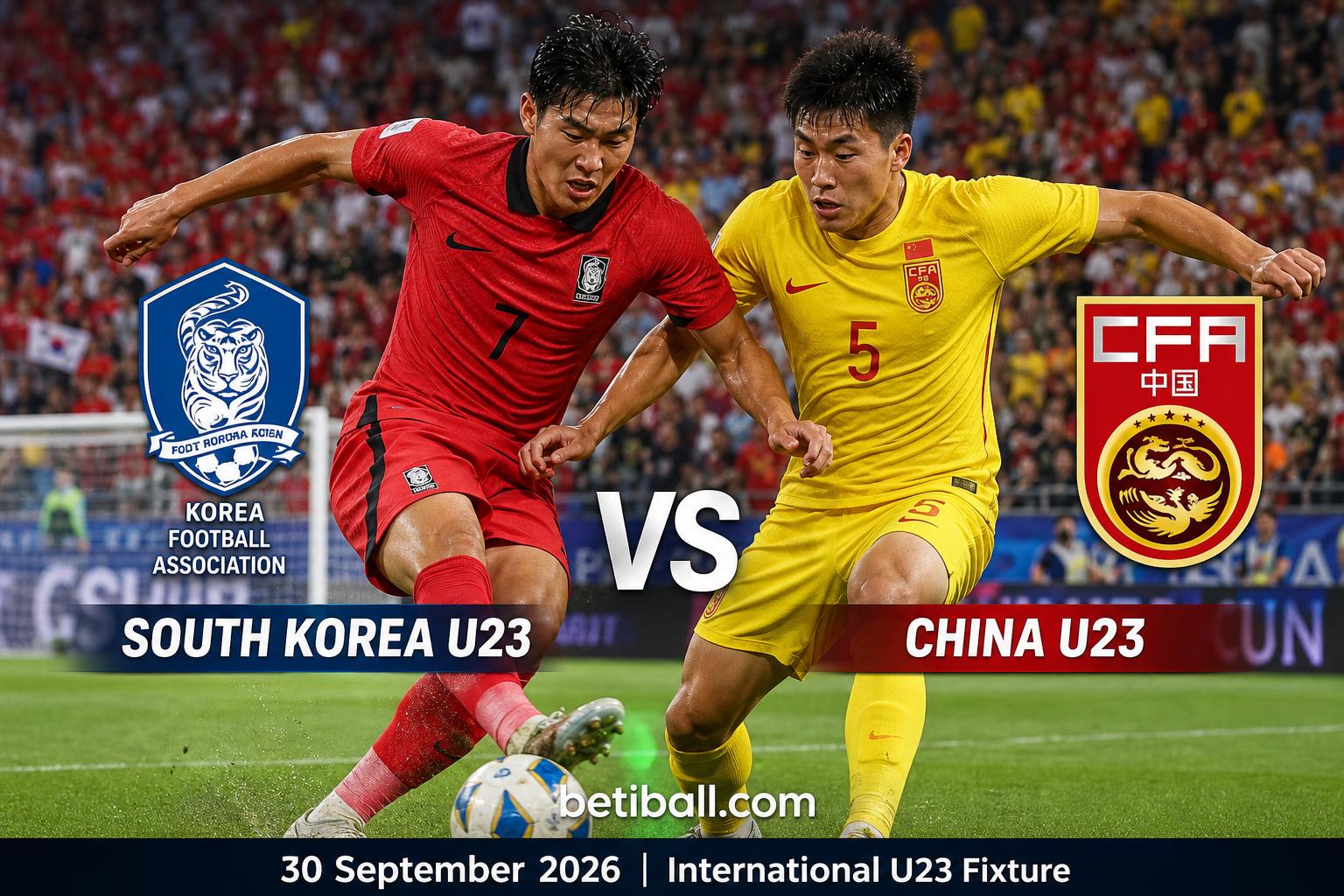 South Korea U23 vs China U23: Form, Lineups & Score Prediction