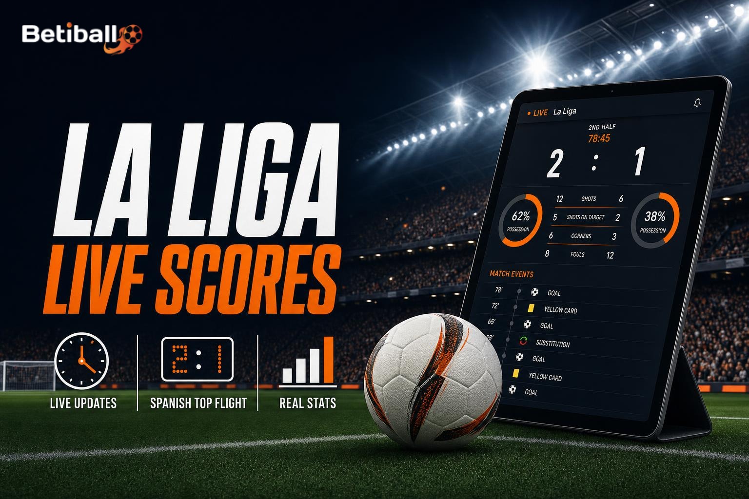 Spanish La Liga (La Liga) Live Scores & Match Status