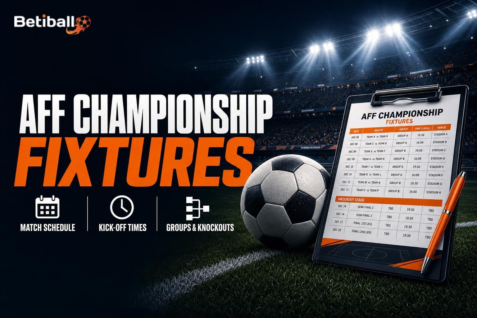 AFF Championship (ASEAN Championship) Fixtures & Match Schedule