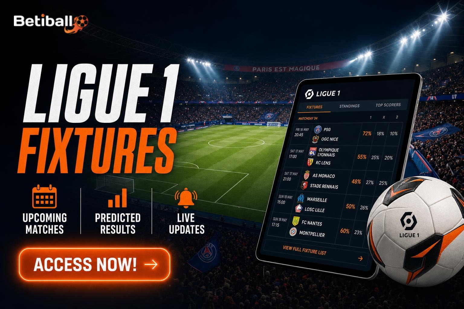France Ligue 1 (Ligue 1) Fixtures & Predictions