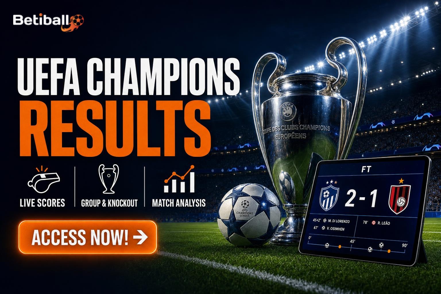 UEFA Champions League (UCL) Results & Match Outcomes