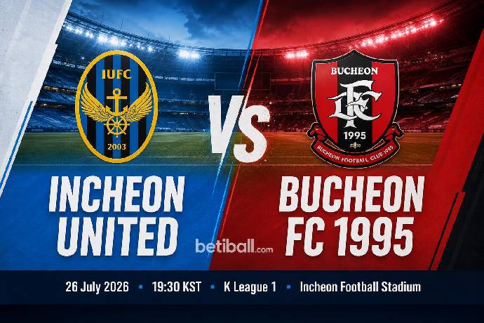 Incheon United vs Bucheon FC 1995 Preview: Prediction, Team News & Lineups