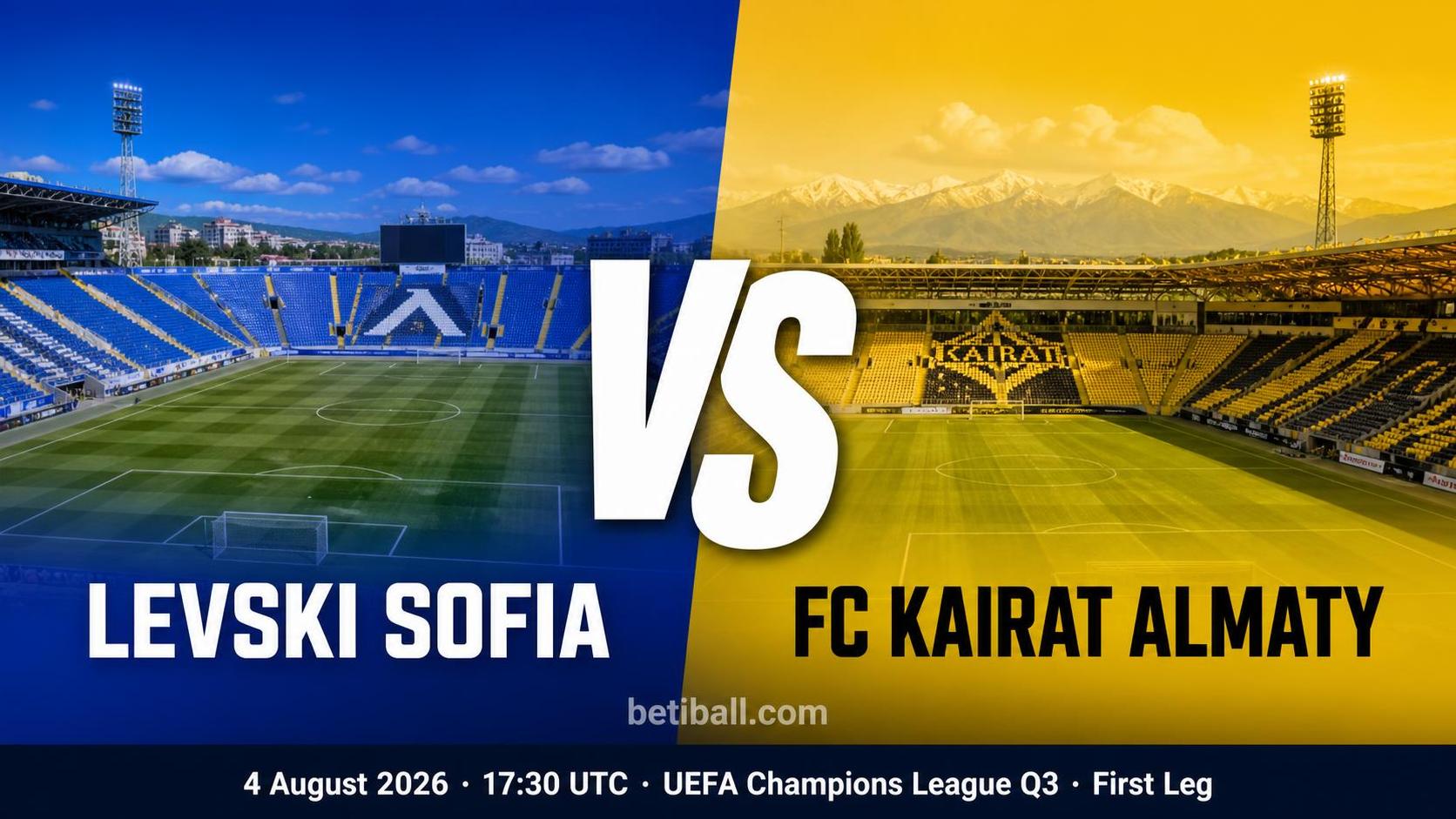 Levski Sofia vs FC Kairat Almaty Preview: UCL Third Qualifying Round First Leg - Ảnh 1