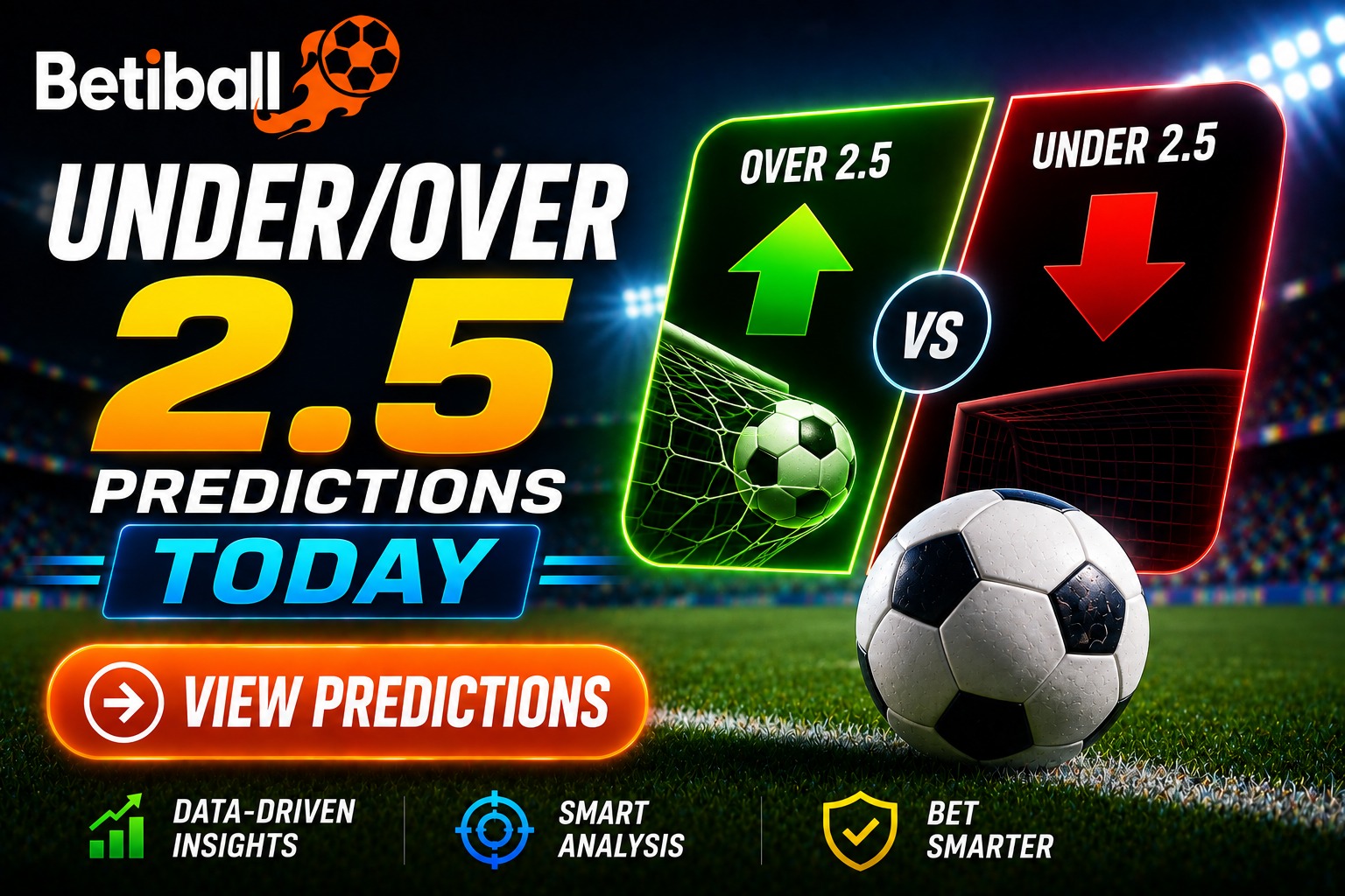 Over/Under 2.5 Predictions Today &ndash; Football Goals Tips/Forecasts