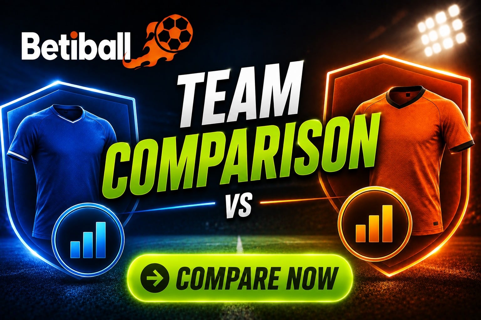 Football Team Comparison &ndash; H2H, Form, xG & Stats On Betiball